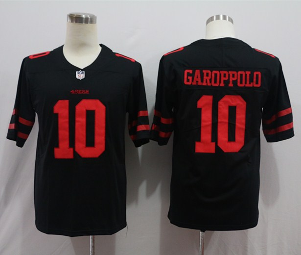 Men's San Francisco 49ers #10 Jimmy Garoppolo Jersey Black Men's San Francisco 49ers #10 Jimmy Garoppolo Jersey Black